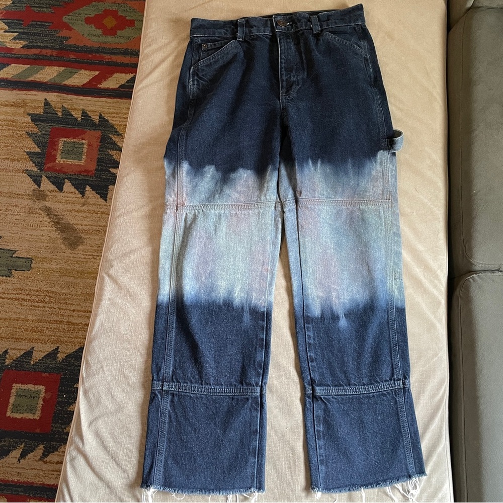 BDG Urban Outfitters Y2K Cropped Color Washed Carpenter Jeans W25